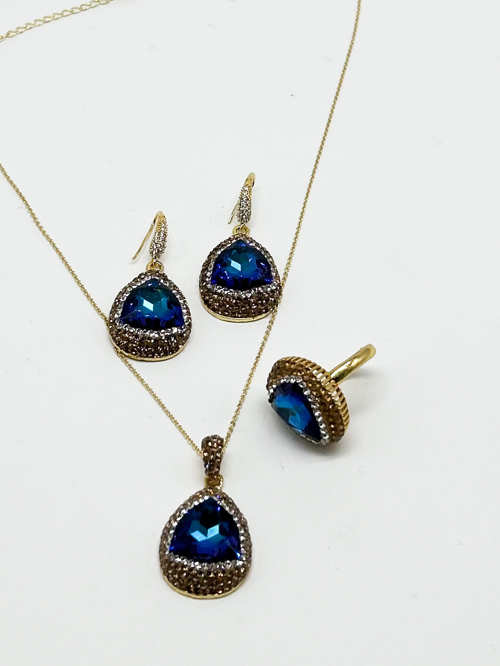 Classic Water Droplet Jewelry Set-310 Jewelry-NIHAO JEWELRY-Heathered Boho Boutique, Women's Fashion and Accessories in Palmetto, FL