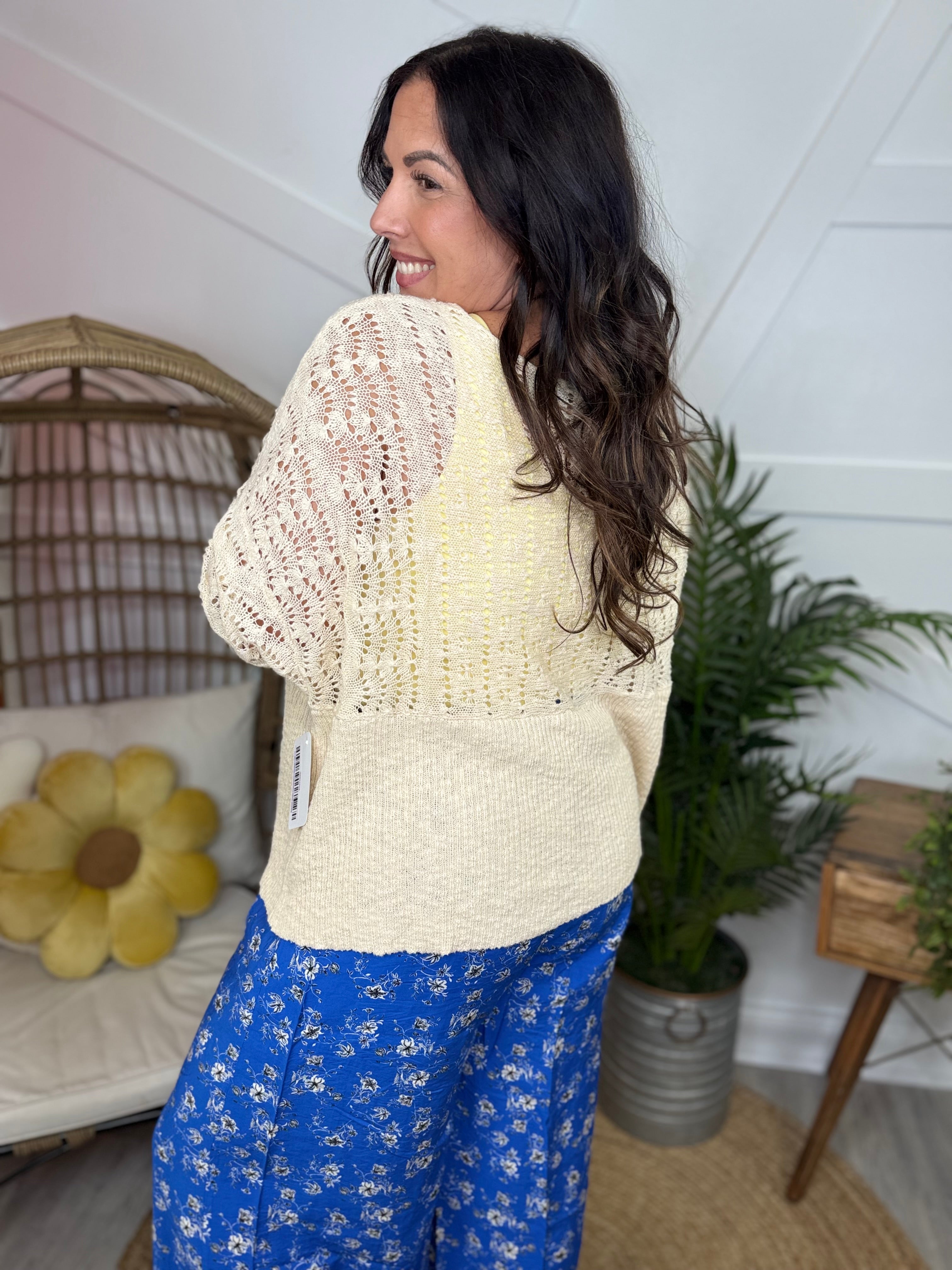 Sweet Side Cardigan-220 CARDIGANS KIMONOS-White Birch-Heathered Boho Boutique, Women's Fashion and Accessories in Palmetto, FL