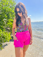 Strut Your Stuff Shorts-160 shorts-White Birch-Heathered Boho Boutique, Women's Fashion and Accessories in Palmetto, FL