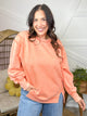 Take Me To The Beach Pullover-120 LONG SLEEVE TOPS-ZENANA-Heathered Boho Boutique, Women's Fashion and Accessories in Palmetto, FL