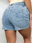 Off Duty Shorts by Judy Blue-160 SHORTS-Judy Blue-Heathered Boho Boutique, Women's Fashion and Accessories in Palmetto, FL