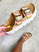 RESTOCK: Natural Multi Rumor Has It Sandal-350 Shoes-Corkys-Heathered Boho Boutique, Women's Fashion and Accessories in Palmetto, FL