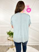 Great Day Top-110 Short Sleeve Top-Zenana-Heathered Boho Boutique, Women's Fashion and Accessories in Palmetto, FL