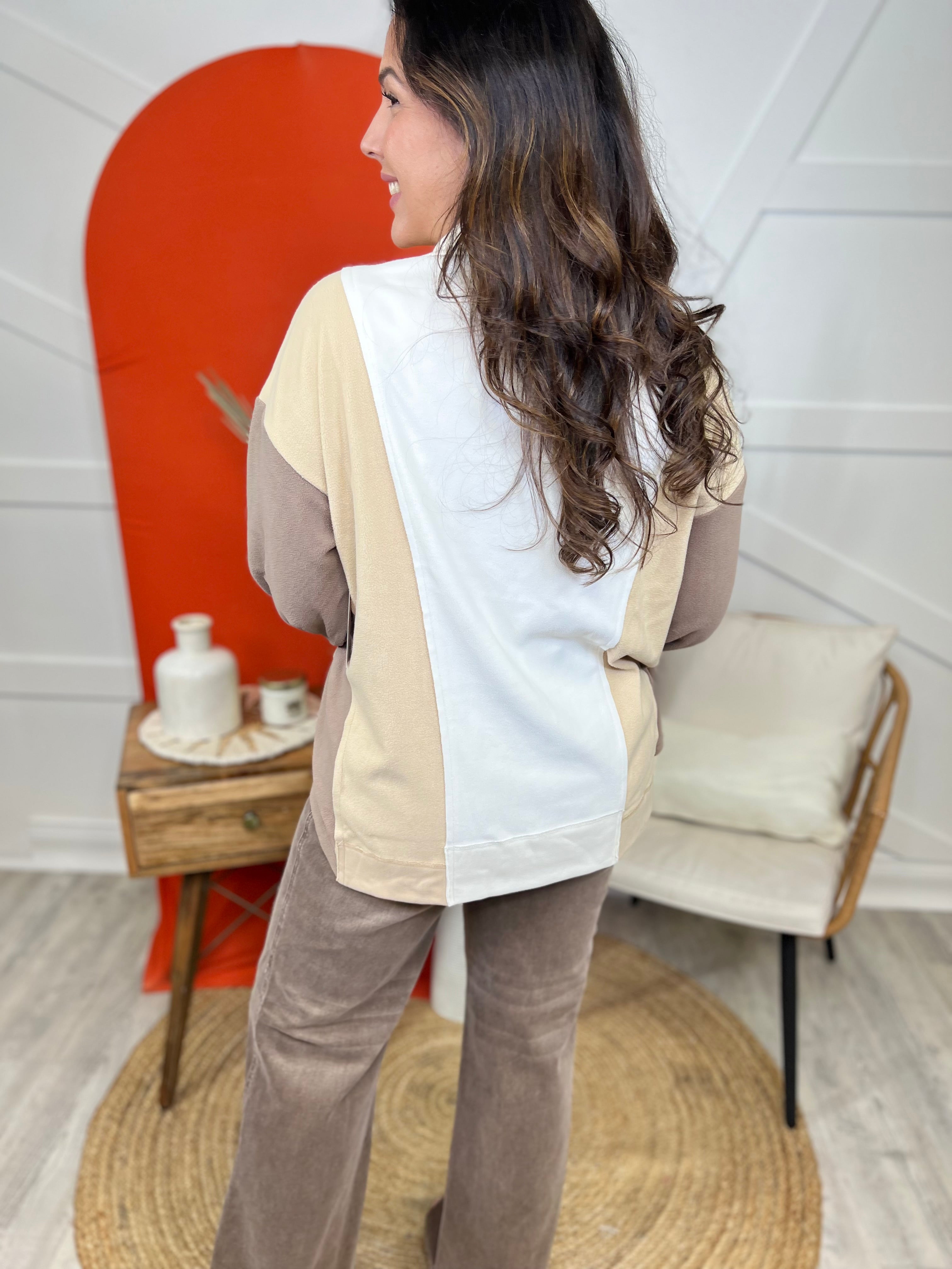 Morning Dew Sweatshirt Top-120 LONG SLEEVE TOPS-Cozy Co-Heathered Boho Boutique, Women's Fashion and Accessories in Palmetto, FL