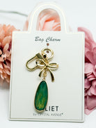 Bow Tear Drop Bag Charm-310 Jewelry-RM Manufacturing-Heathered Boho Boutique, Women's Fashion and Accessories in Palmetto, FL