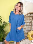 Breezy Bliss Dress-230 DRESSES/JUMPSUITS/ROMPERS-ZENANA-Heathered Boho Boutique, Women's Fashion and Accessories in Palmetto, FL