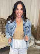 Simply Iconic Jacket-200 JACKETS/SHACKETS-Risen Jeans-Heathered Boho Boutique, Women's Fashion and Accessories in Palmetto, FL