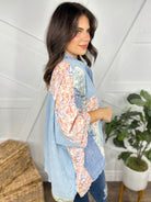 Sweet Pea Top-120 Long Sleeve Tops-BlueVelvet-Heathered Boho Boutique, Women's Fashion and Accessories in Palmetto, FL