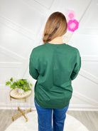 Shamrock Bow Graphic Sweatshirt-130 Graphic Tees-Heathered Boho-Heathered Boho Boutique, Women's Fashion and Accessories in Palmetto, FL