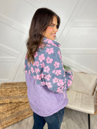 Through the Garden Pullover-200 Jackets/Shackets-Southern Grace-Heathered Boho Boutique, Women's Fashion and Accessories in Palmetto, FL