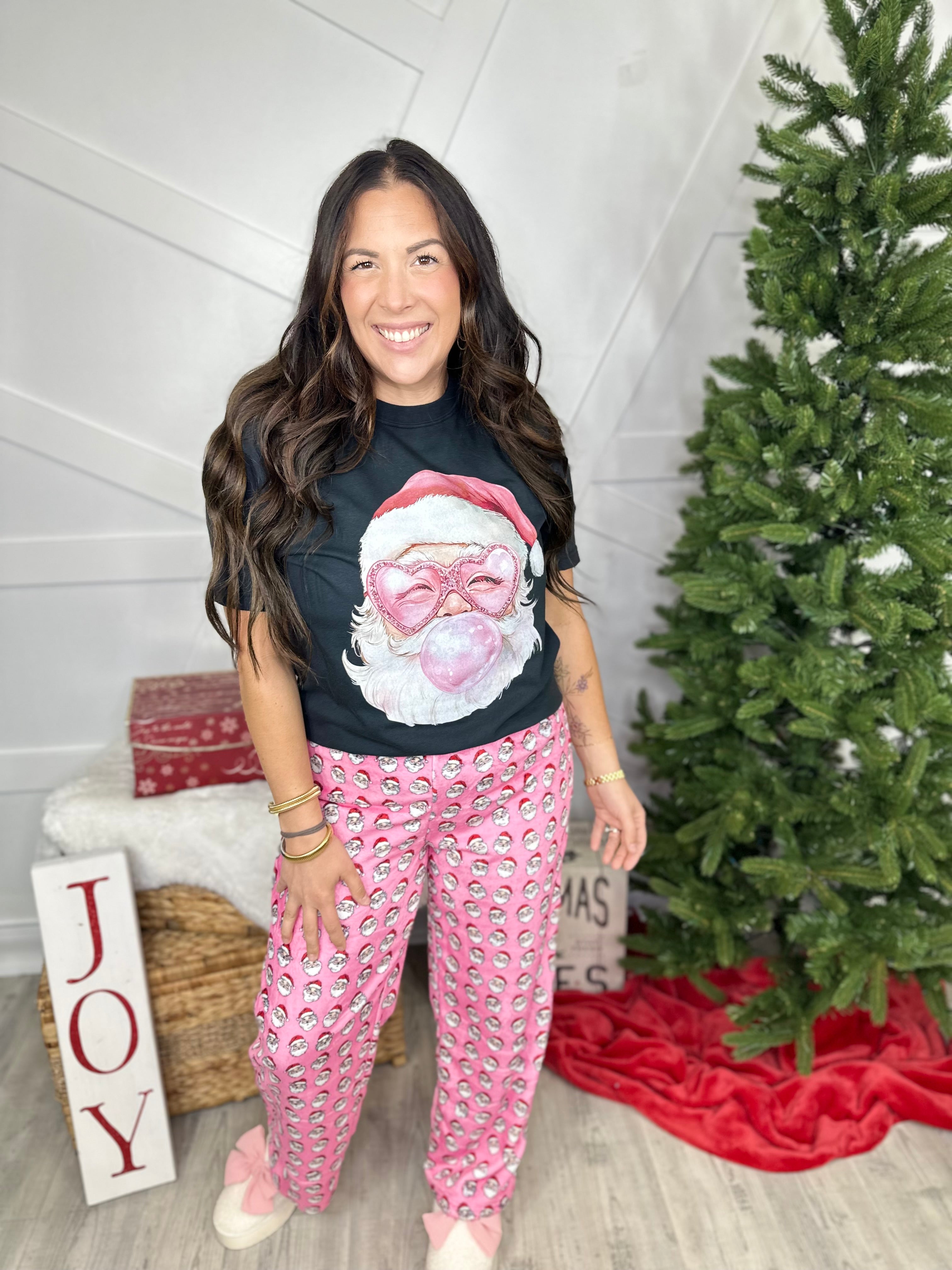 Fleece Santa PJ Pants-150 PANTS-Simply Southern-Heathered Boho Boutique, Women's Fashion and Accessories in Palmetto, FL