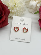 Innocent Love Heart Earring-310 Jewelry-Rough Sketch-Heathered Boho Boutique, Women's Fashion and Accessories in Palmetto, FL