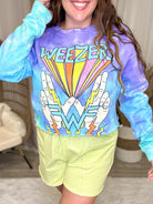 Weezer Hands Pullover Crop Top-130 Graphic Tees-Prince Peter-Heathered Boho Boutique, Women's Fashion and Accessories in Palmetto, FL