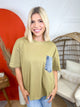 RESTOCK: Little Moments Top-110 SHORT SLEEVE TOP-SEW IN LOVE-Heathered Boho Boutique, Women's Fashion and Accessories in Palmetto, FL