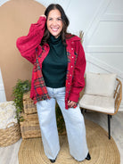 Tartan Shacket (Reg & Curvy)-200 Jackets/Shackets-Jade by Jane-Heathered Boho Boutique, Women's Fashion and Accessories in Palmetto, FL