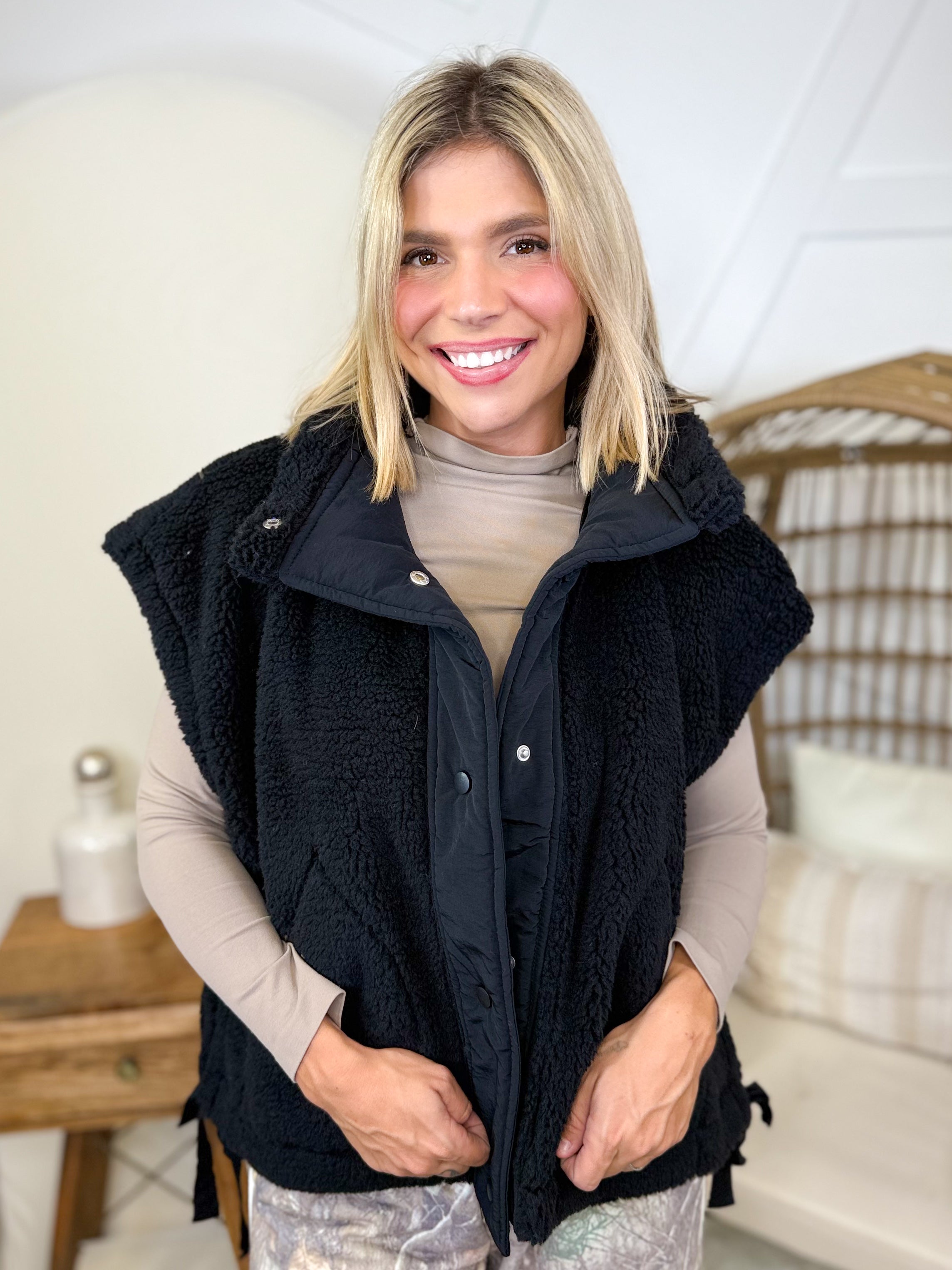 Forever Stylish Vest-200 JACKETS/SHACKETS-HYFVE-Heathered Boho Boutique, Women's Fashion and Accessories in Palmetto, FL