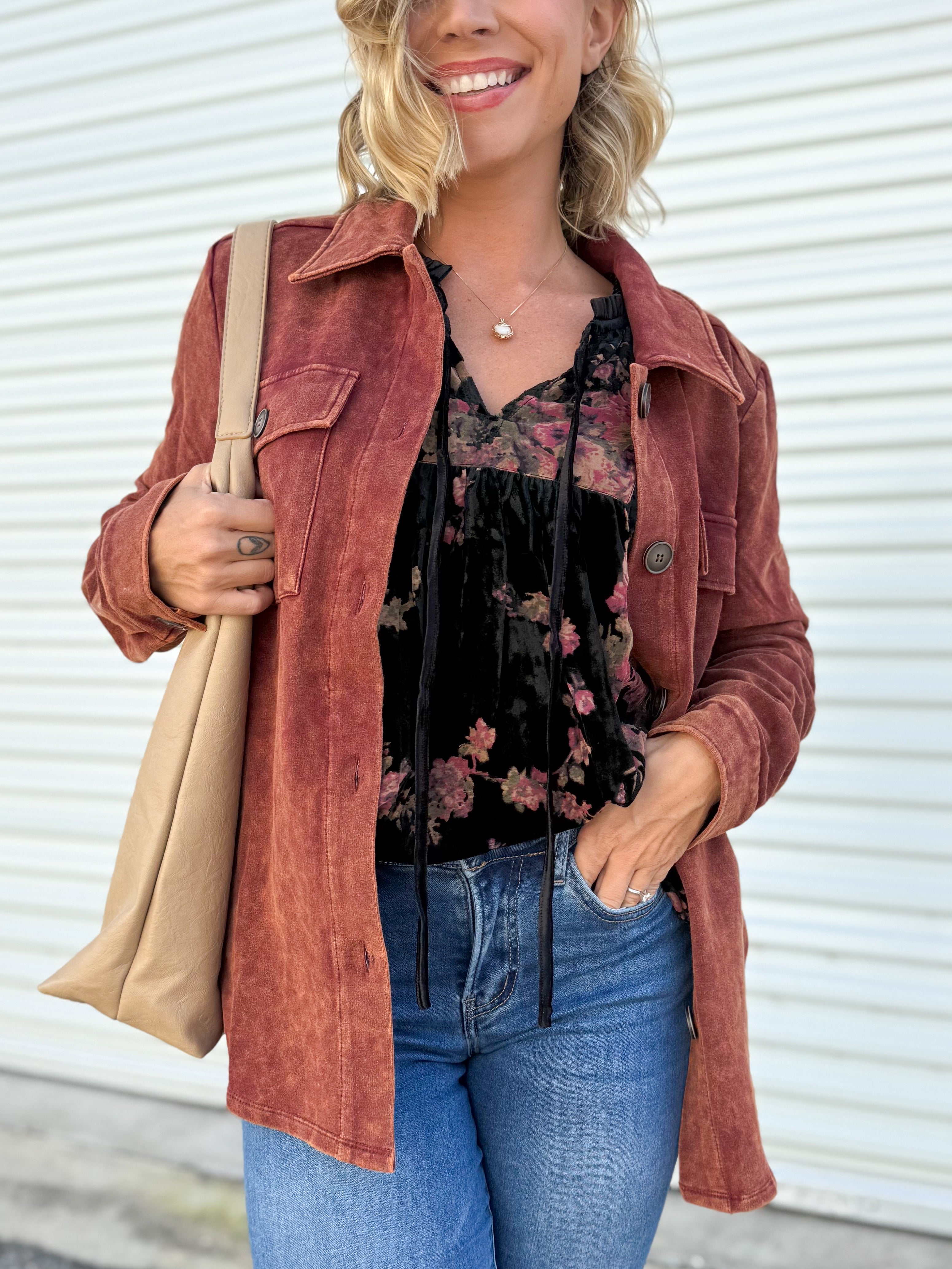 Wild Child Top-110 SHORT SLEEVE TOP-MYSTREE-Heathered Boho Boutique, Women's Fashion and Accessories in Palmetto, FL