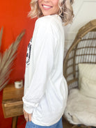 Maybe Iced Coffee Is Addicted To Me Graphic Long Sleeve-130 Graphic Tees-Heathered Boho-Heathered Boho Boutique, Women's Fashion and Accessories in Palmetto, FL