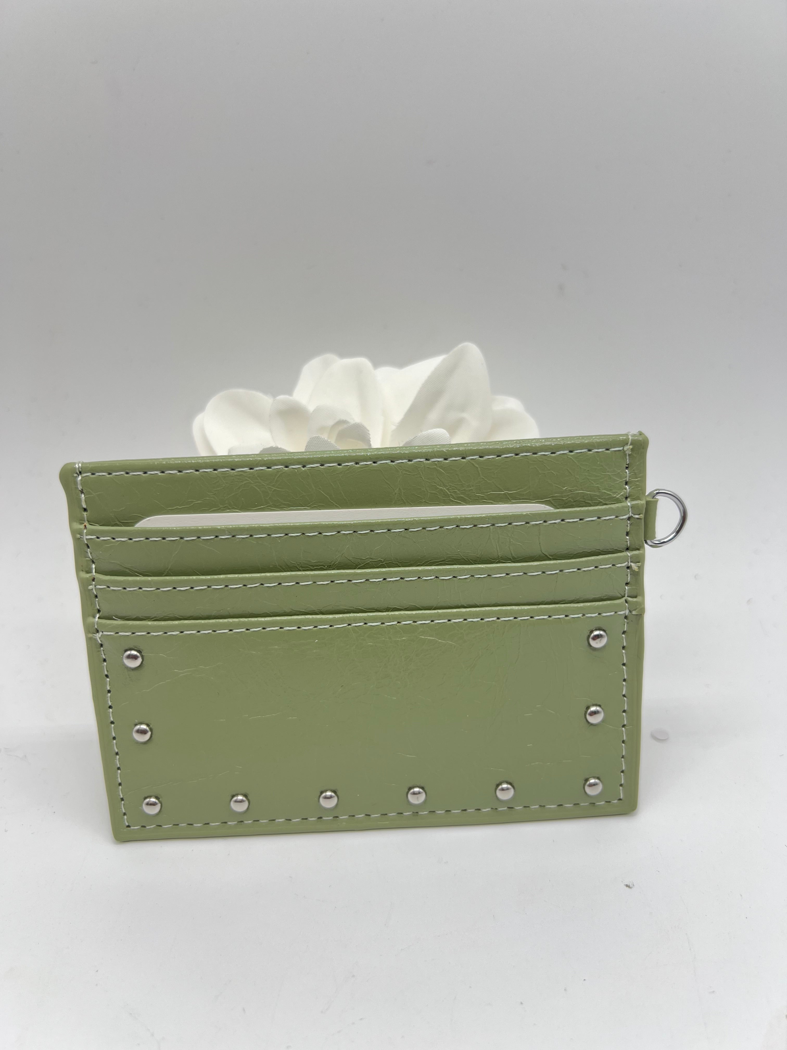 Studded Card Wallet-320 BAGS-UNNI-Heathered Boho Boutique, Women's Fashion and Accessories in Palmetto, FL
