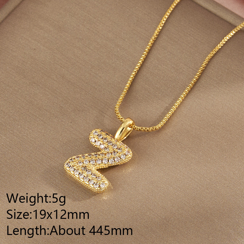 All About YOU Initial Necklace-310 JEWELRY-NIHAO JEWELRY-Heathered Boho Boutique, Women's Fashion and Accessories in Palmetto, FL