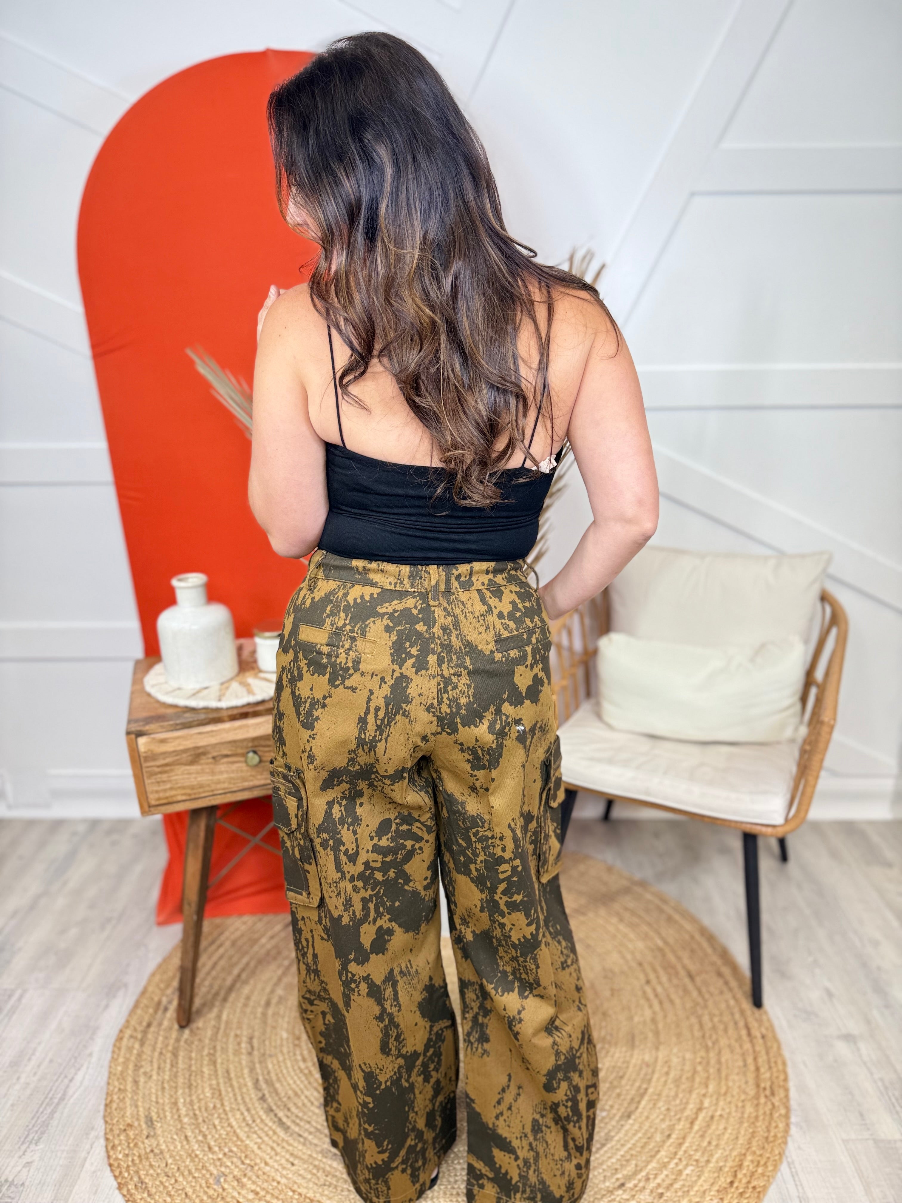 Going Strong Cargo Pants-150 PANTS-Davi & Dani-Heathered Boho Boutique, Women's Fashion and Accessories in Palmetto, FL