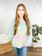 Super Stitched Sweater-125 Sweater-Adora-Heathered Boho Boutique, Women's Fashion and Accessories in Palmetto, FL