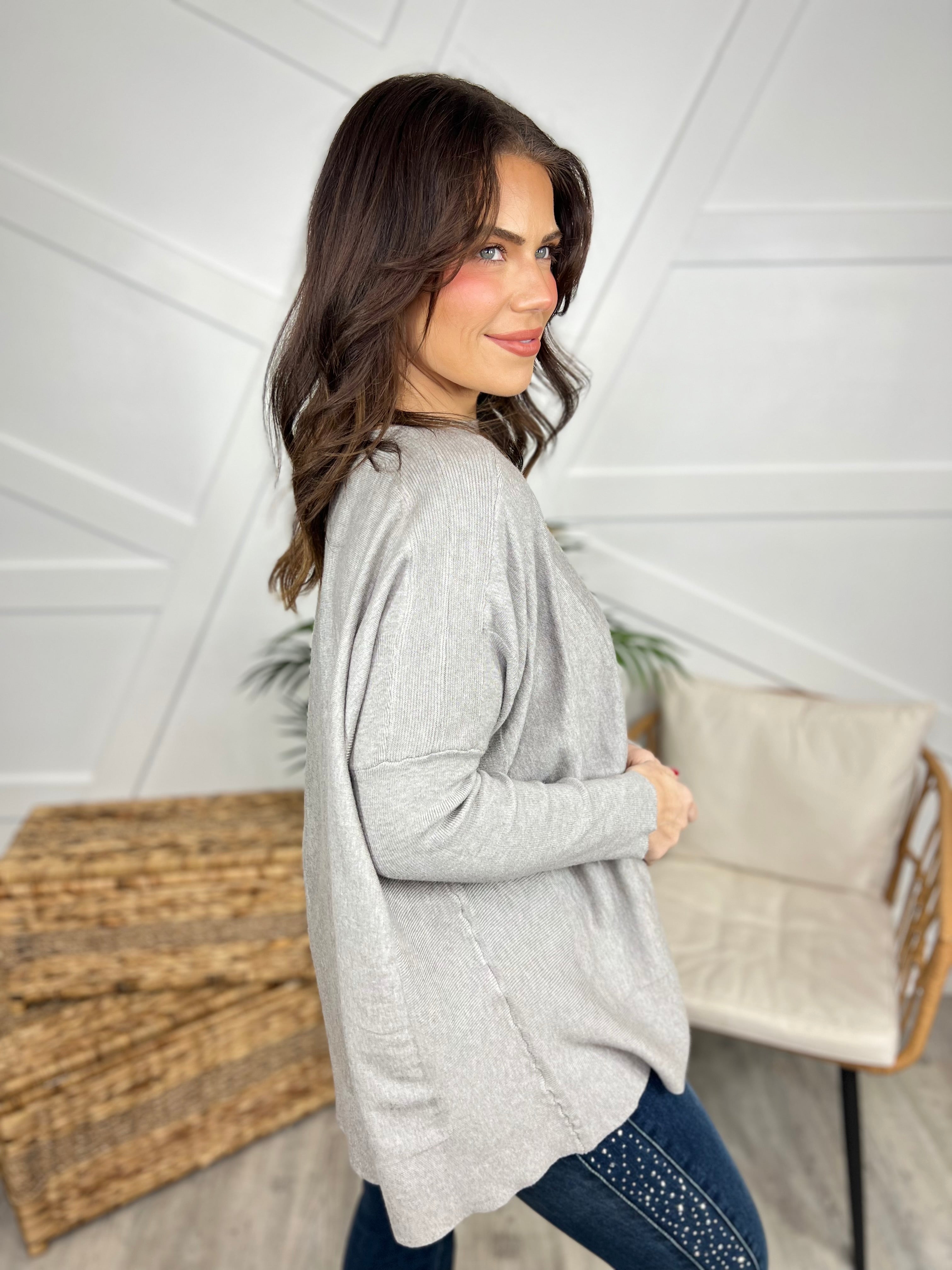 Content Top-120 Long Sleeve Tops-Davi & Dani-Heathered Boho Boutique, Women's Fashion and Accessories in Palmetto, FL