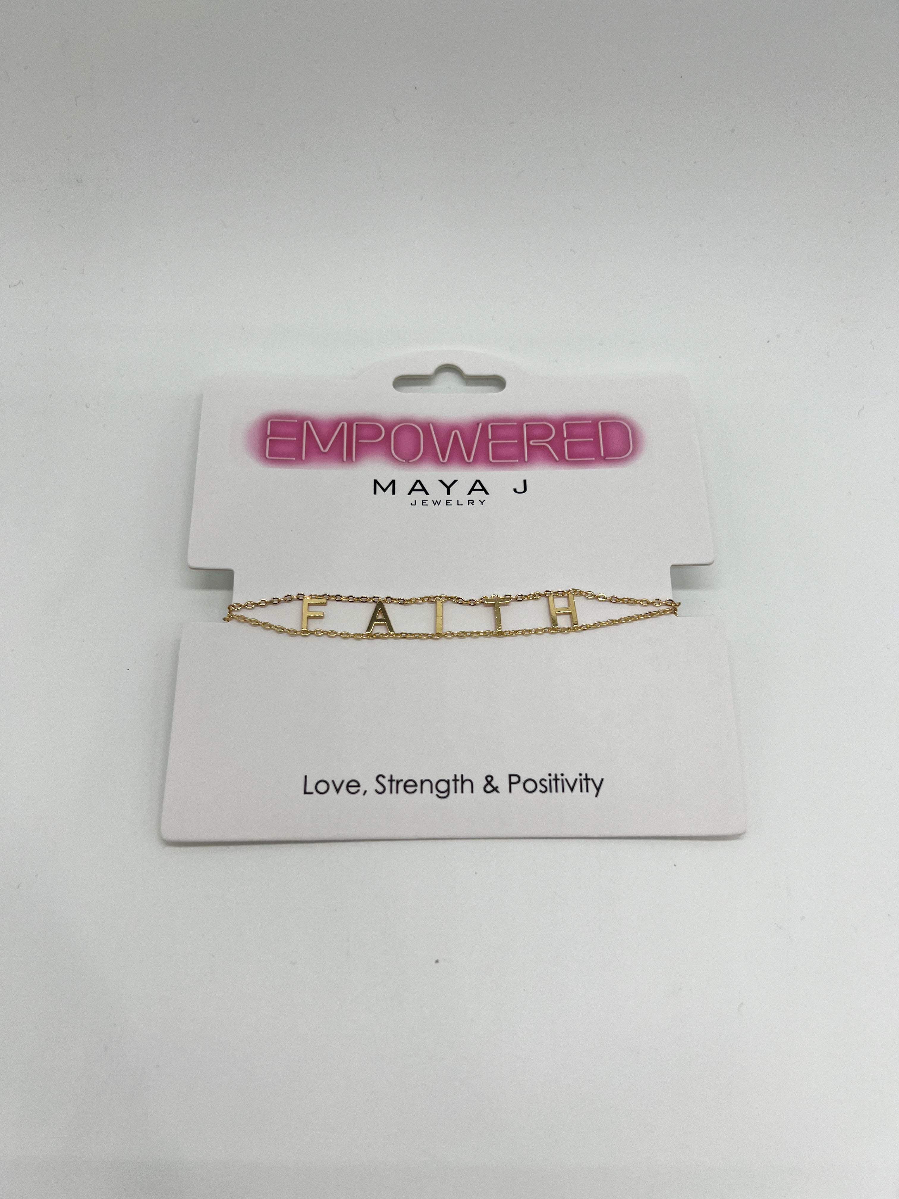 Empowered Bracelet-310 Jewelry-Maya J-Heathered Boho Boutique, Women's Fashion and Accessories in Palmetto, FL