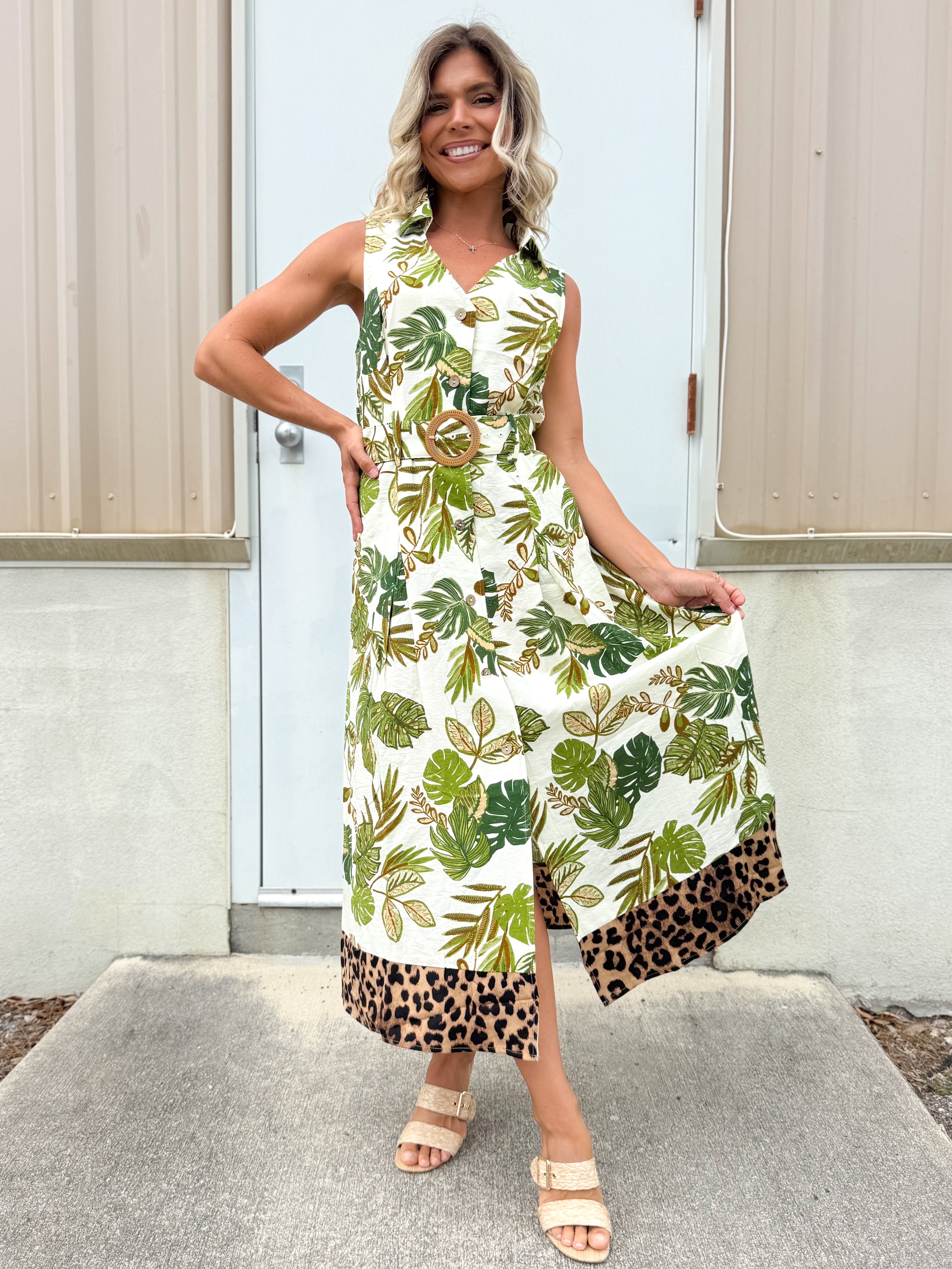The Market in Marrakech Midi Dress-230 DRESSES/JUMPSUITS/ROMPERS-ODDI-Heathered Boho Boutique, Women's Fashion and Accessories in Palmetto, FL