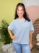 Coastal Calm Oversized Top-110 SHORT SLEEVE TOP-SEW IN LOVE-Heathered Boho Boutique, Women's Fashion and Accessories in Palmetto, FL