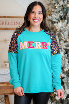 Merry Sweatshirt-120 LONG SLEEVE TOPS-Southern Grace-Heathered Boho Boutique, Women's Fashion and Accessories in Palmetto, FL