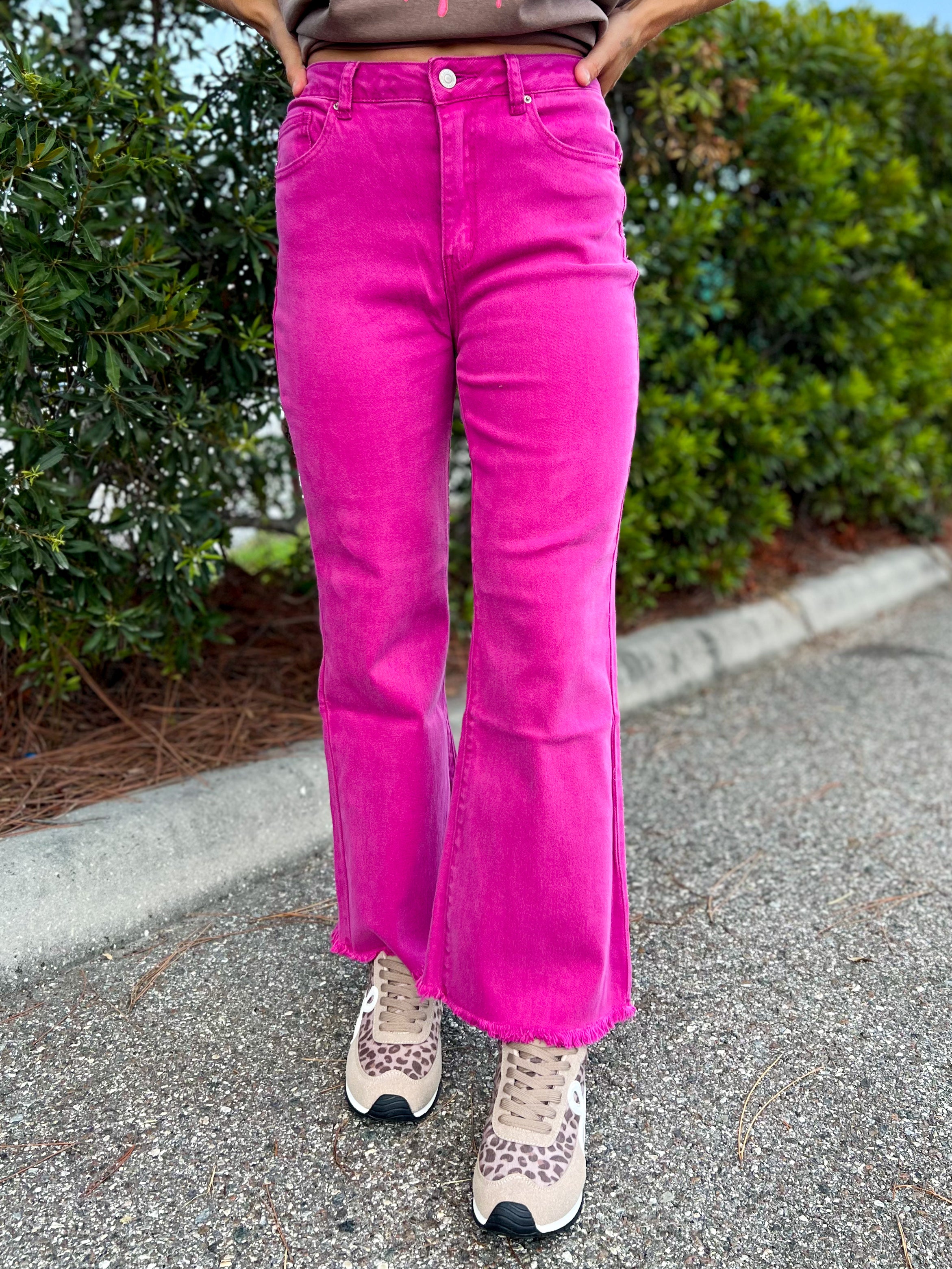 Bayside Cropped Denim Jeans-190 JEANS-ZENANA-Heathered Boho Boutique, Women's Fashion and Accessories in Palmetto, FL