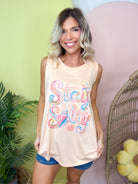 Stay Salty Graphic Tank Top-130 Graphic Tees-Heathered Boho-Heathered Boho Boutique, Women's Fashion and Accessories in Palmetto, FL