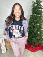 Santa University Graphic Tee-130 Graphic Tees-Heathered Boho-Heathered Boho Boutique, Women's Fashion and Accessories in Palmetto, FL