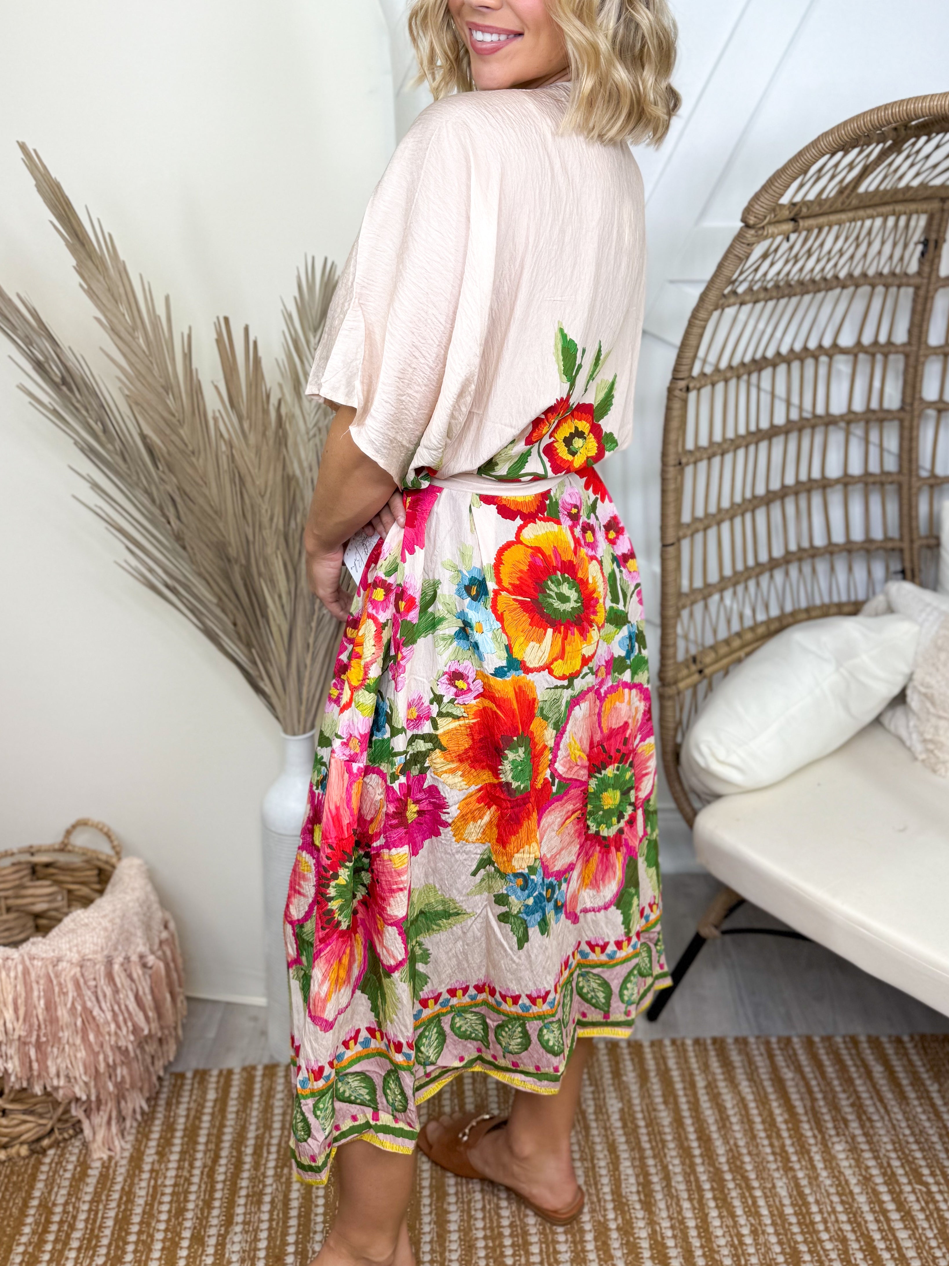 See You Again Kimono-220 Cardigans/ Kimonos-ODDI-Heathered Boho Boutique, Women's Fashion and Accessories in Palmetto, FL