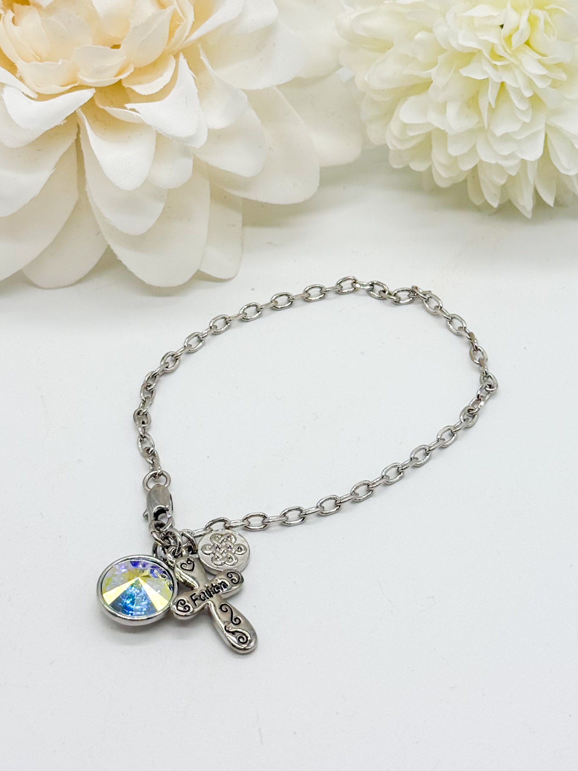 Keeping Faith Close Bracelet-310 Jewelry-RM Manufacturing-Heathered Boho Boutique, Women's Fashion and Accessories in Palmetto, FL