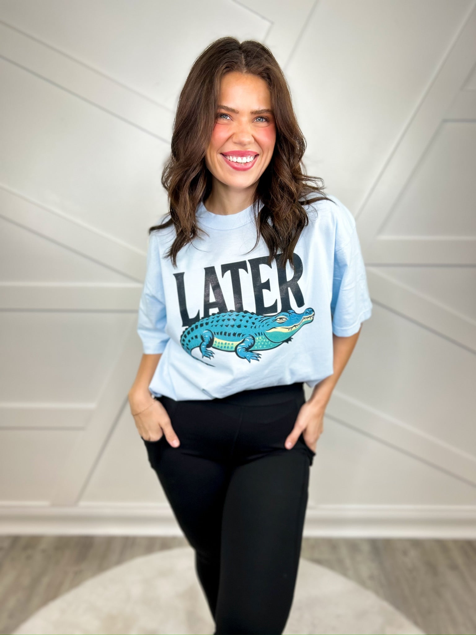 Later Gator Graphic Tee-130 Graphic Tees-Heathered Boho-Heathered Boho Boutique, Women's Fashion and Accessories in Palmetto, FL