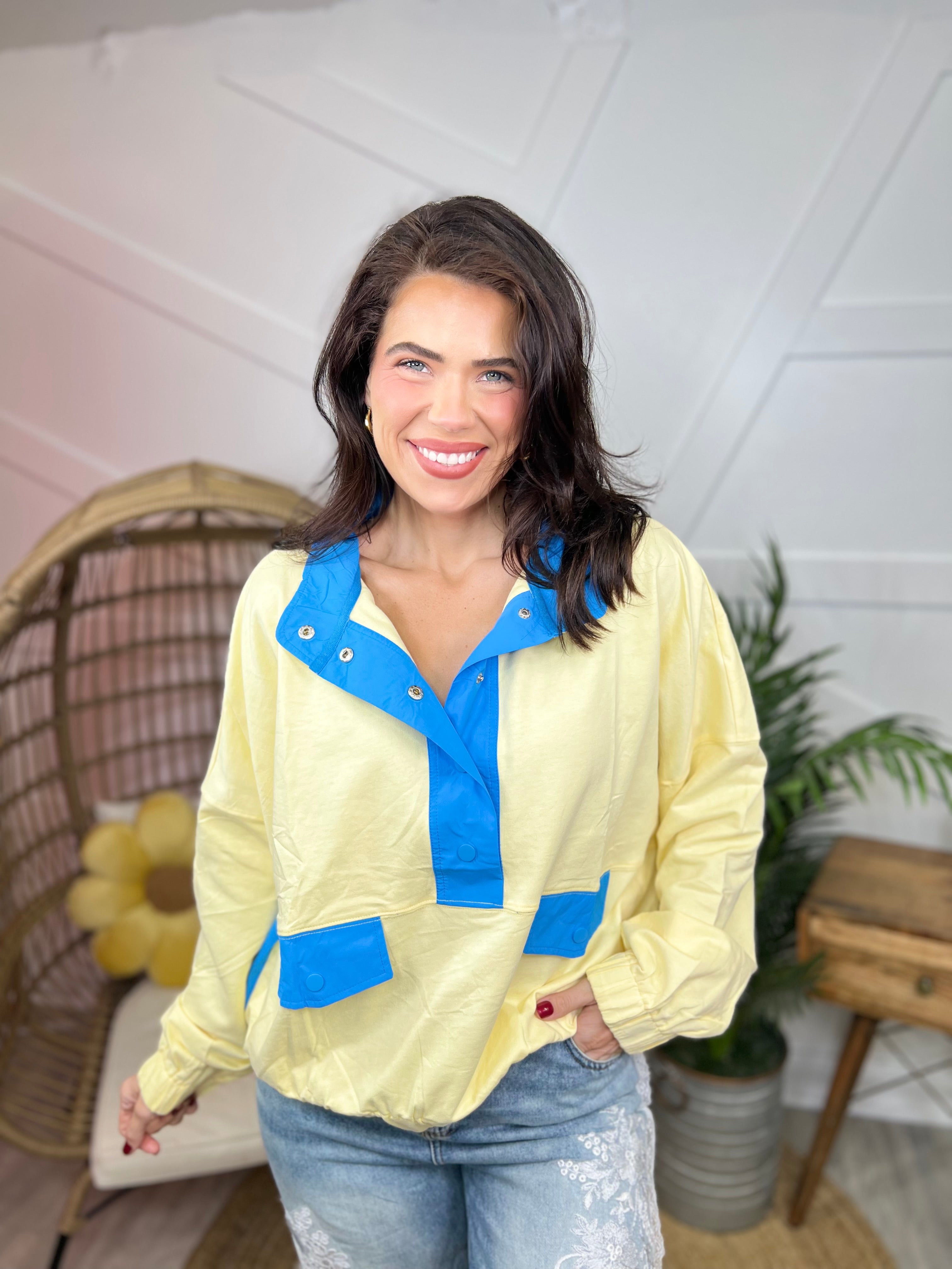 Kickback Pullover-120 Long Sleeve Tops-ODDI-Heathered Boho Boutique, Women's Fashion and Accessories in Palmetto, FL