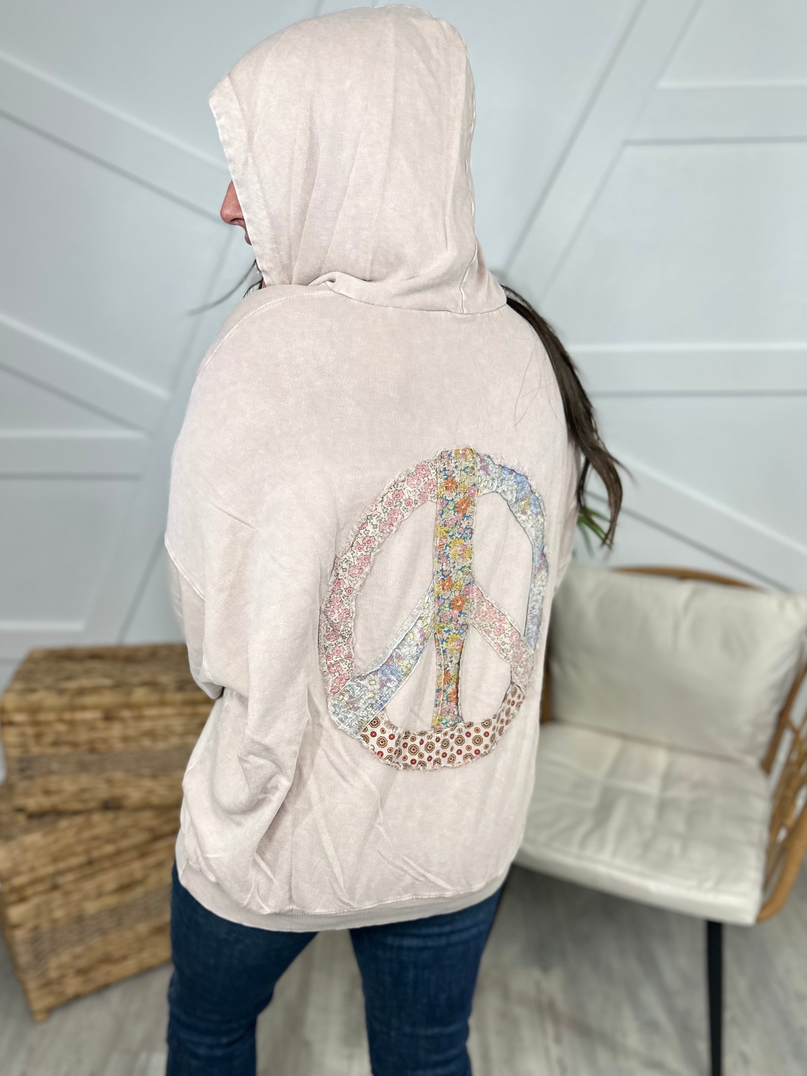 RESTOCK: Protect Your Peace Hoodie-210 Hoodies-Easel-Heathered Boho Boutique, Women's Fashion and Accessories in Palmetto, FL