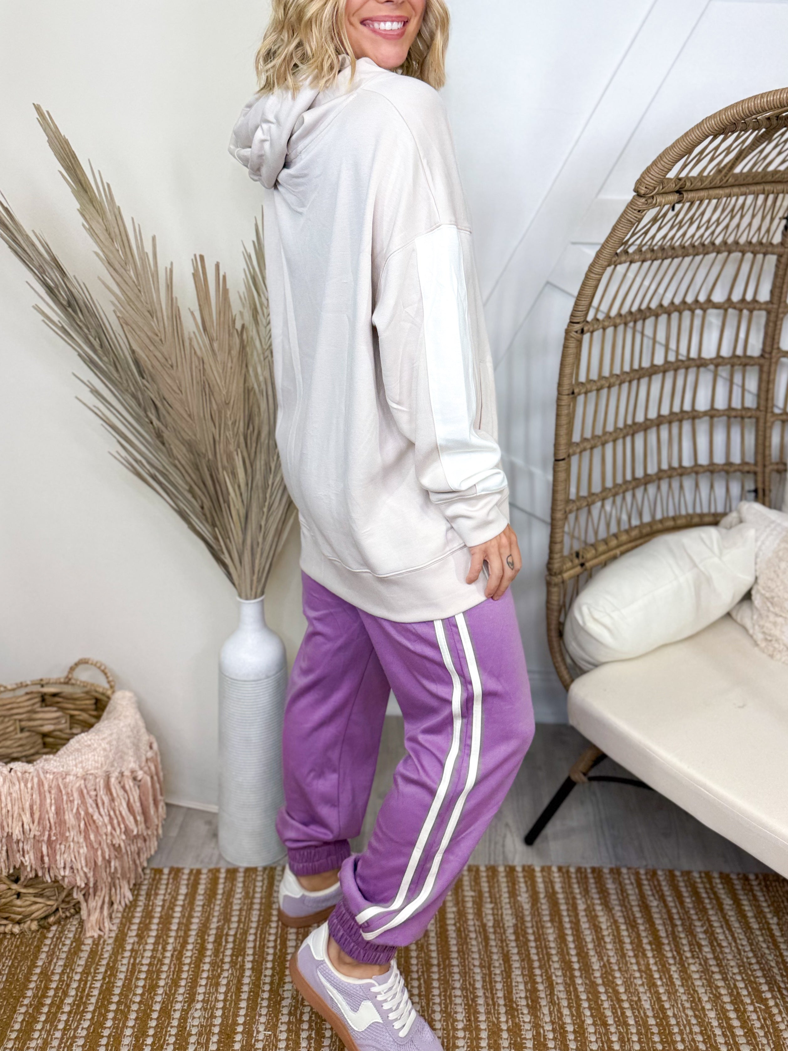 RESTOCK: Under Pressure Joggers-150 PANTS-White Birch-Heathered Boho Boutique, Women's Fashion and Accessories in Palmetto, FL