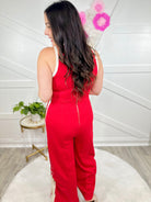 Race You Jumpsuit-230 Dresses/Jumpsuits/Rompers-Entro-Heathered Boho Boutique, Women's Fashion and Accessories in Palmetto, FL