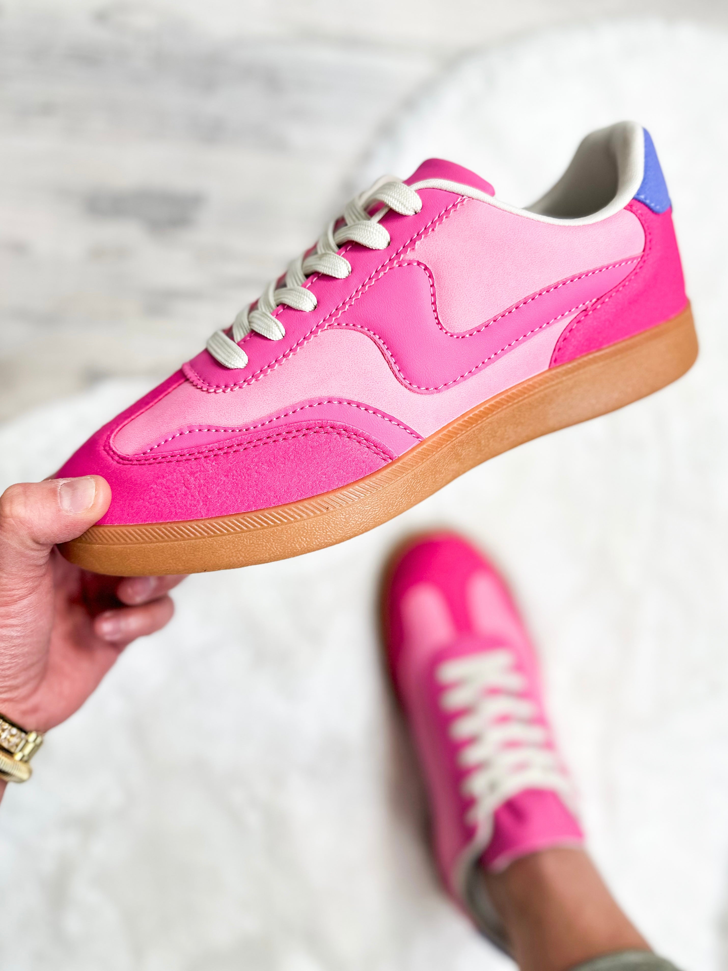 Modern Sneakers - Fuchsia Multi-350 SHOES-Forever Link-Heathered Boho Boutique, Women's Fashion and Accessories in Palmetto, FL