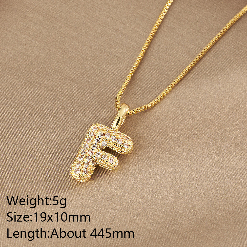 All About YOU Initial Necklace-310 JEWELRY-NIHAO JEWELRY-Heathered Boho Boutique, Women's Fashion and Accessories in Palmetto, FL