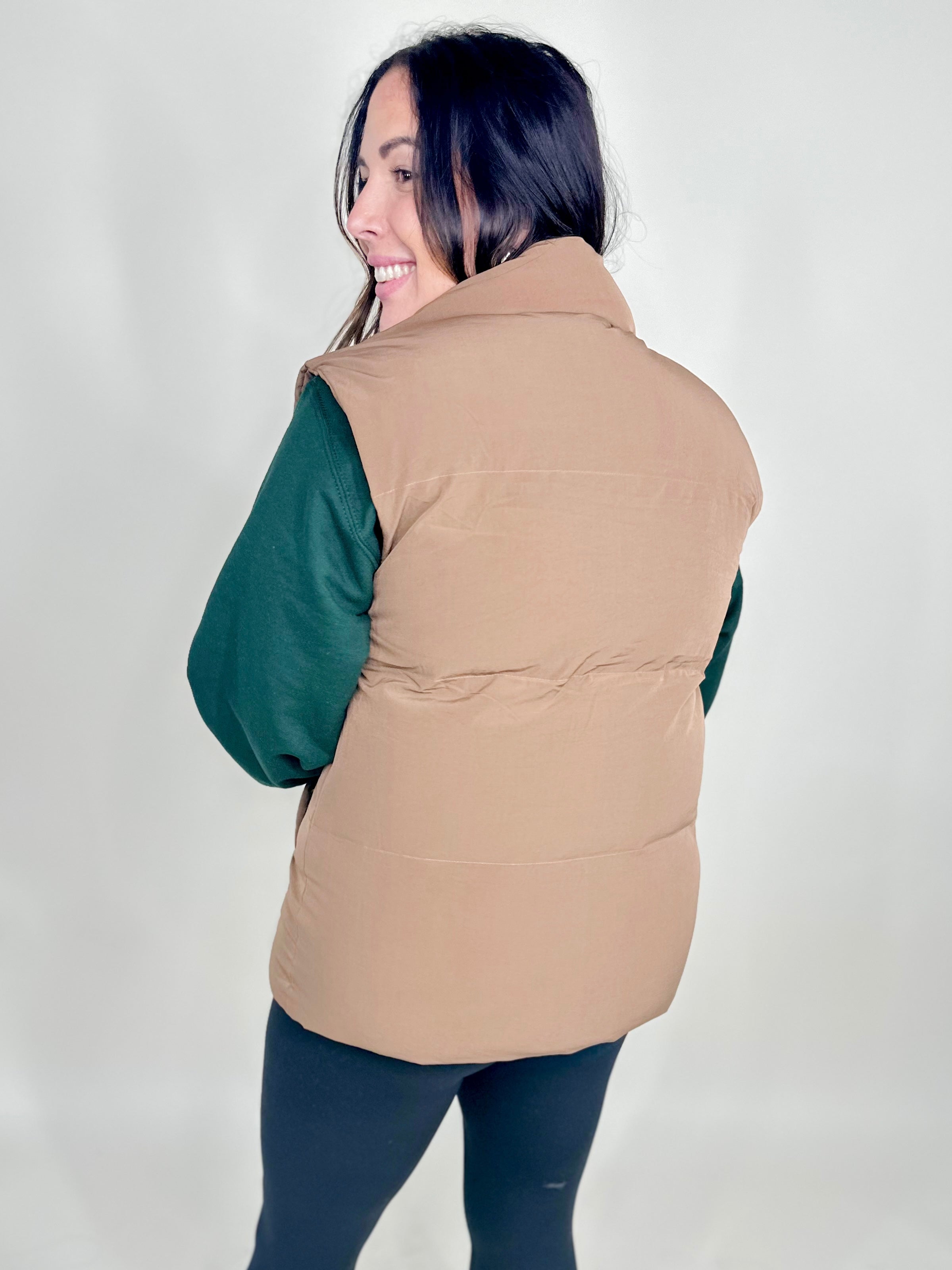 Marshmellow Hugs Vest-200 Jackets/Shackets-White Birch-Heathered Boho Boutique, Women's Fashion and Accessories in Palmetto, FL