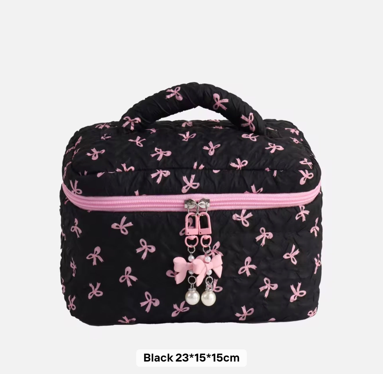The Coquette Beauty Train Case-320 BAGS-Alibaba-Heathered Boho Boutique, Women's Fashion and Accessories in Palmetto, FL