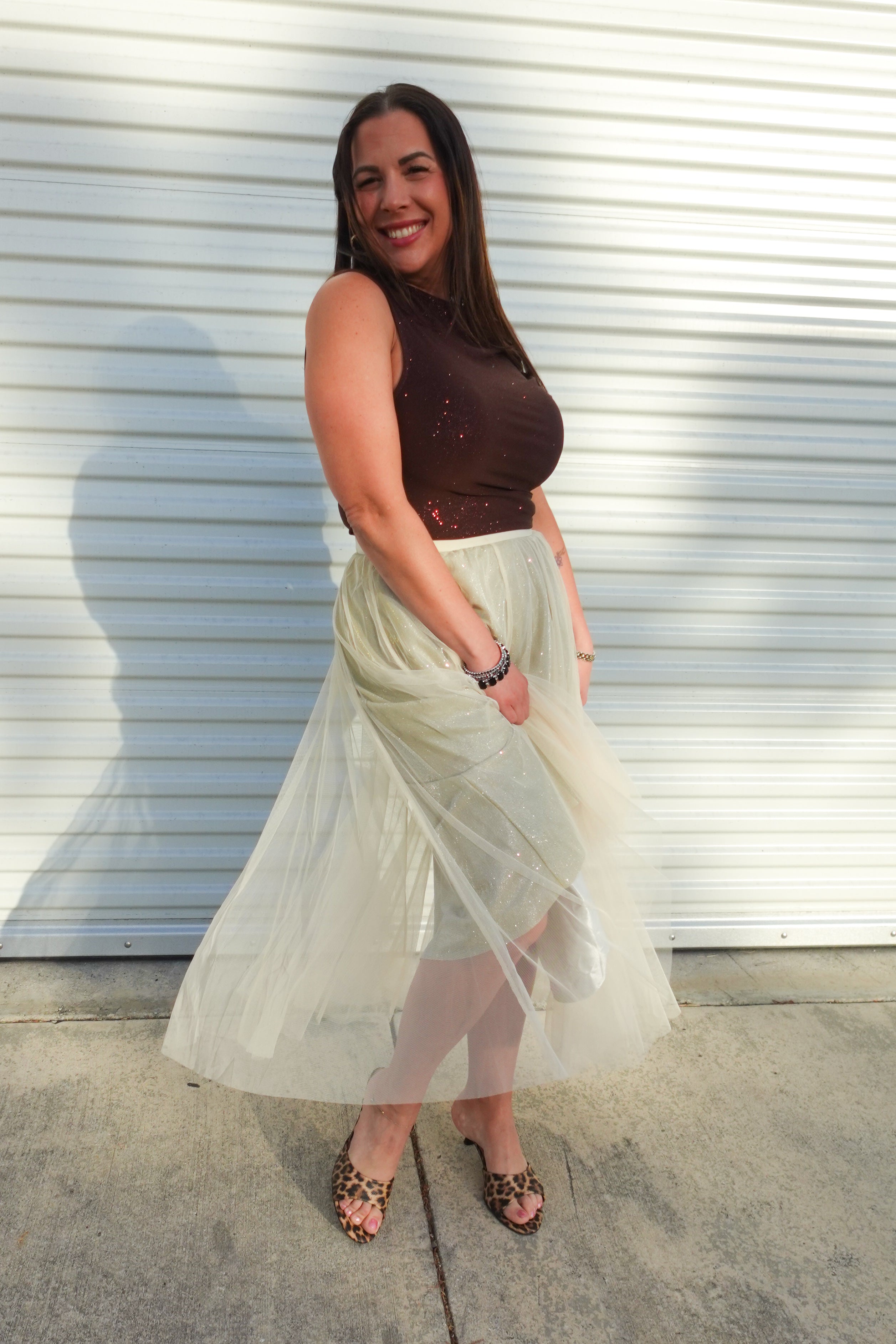 Shine Again Skirt-170 Skort/ Skirt-Heathered Boho-Heathered Boho Boutique, Women's Fashion and Accessories in Palmetto, FL