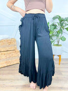 Blown Away Plazzo Pants-400 Takeover/Pre-Order-Easel-Heathered Boho Boutique, Women's Fashion and Accessories in Palmetto, FL