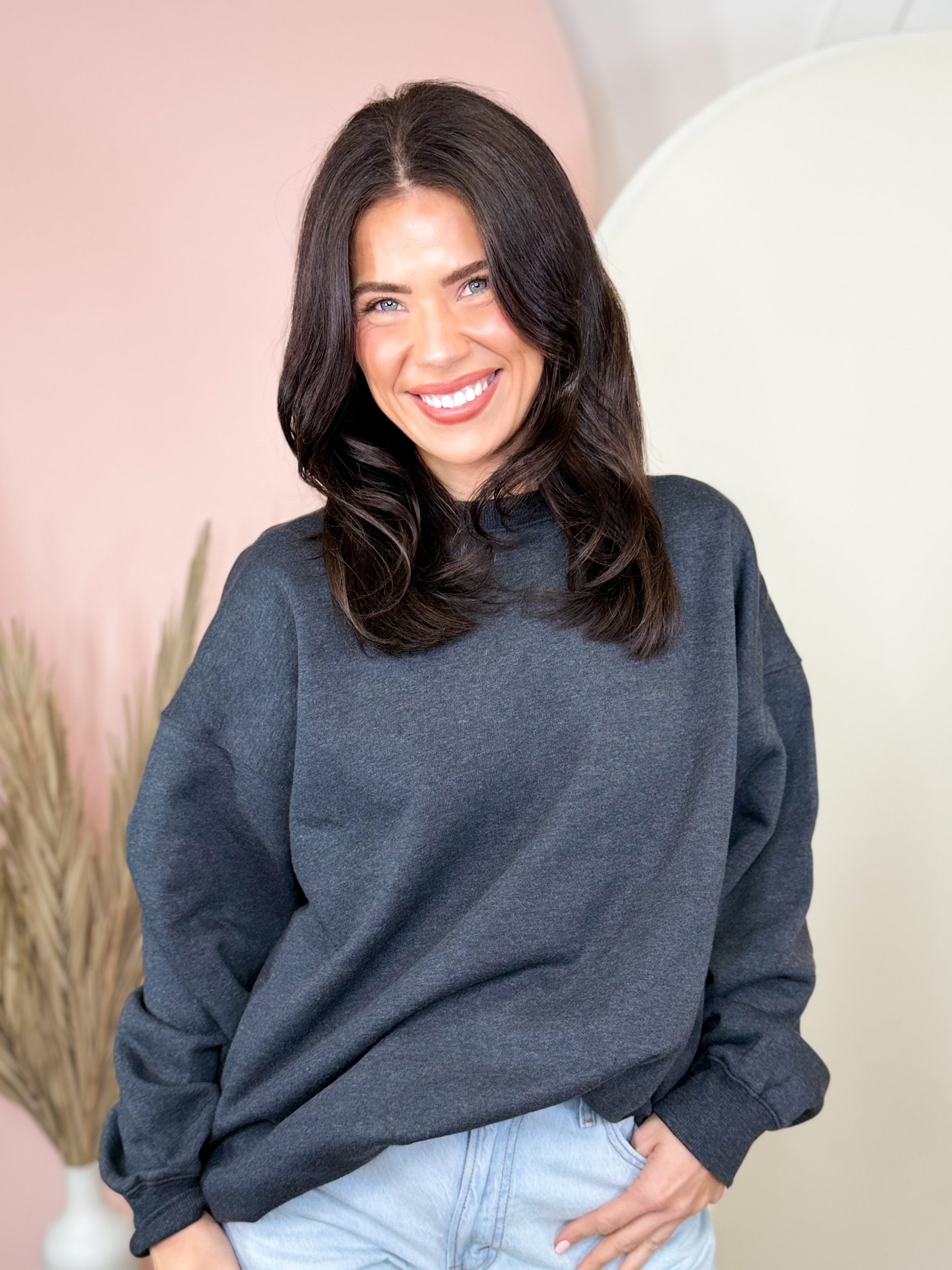 The Comfort Club Sweatshirt-125 SWEATER-ZENANA-Heathered Boho Boutique, Women's Fashion and Accessories in Palmetto, FL