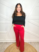 Gala Pants - Red-150 PANTS-DEAR SCARLETT-Heathered Boho Boutique, Women's Fashion and Accessories in Palmetto, FL