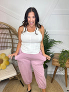 Play Along Joggers-150 PANTS-Davi & Dani-Heathered Boho Boutique, Women's Fashion and Accessories in Palmetto, FL